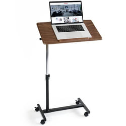 Tatkraft Gain Table Mobile d’Ordinateur Portable pour Bureau à Domicile Bureau pour Laptop sur Lit avec Roulettes
