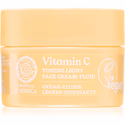 Dorlotez-vous avec une douce douche vitaminée. La texture légère de la crème légère visage à la vitamine C Natura Siberica Ob ...