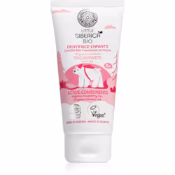 Le dentifrice Natura Siberica Little Siberica BIO nettoie parfaitement les dents de l’enfant, les maintenant blanches et sain ...