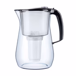 AQUAPHOR Provence 4.2 l CZARNY, Carafe, 4,2 L, Noir, Transparent, Plastique, Octogonal, Provence