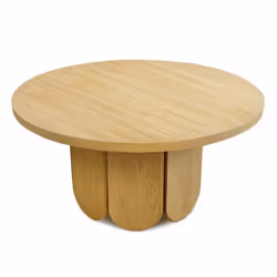 Table Basse Ronde Design Soft 78cm Naturel