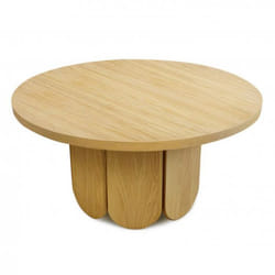 Table Basse Ronde Design Soft 78cm Naturel