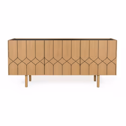 Buffet Design en Bois Massif Porto II 175cm Chêne