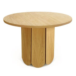 Table à Manger Ronde Design Soft 98cm Chêne
