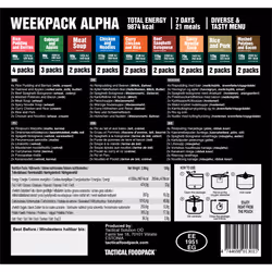 Tactical Foodpack Week Pack Alpha 355,2 g