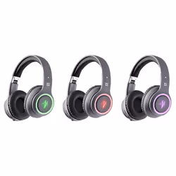 Defender FREEMOTION B571 LED, Avec fil &sans fil, Appels/Musique/Sport/Au quotidien, 20 - 20000 Hz, 200 g, Casque, Gris