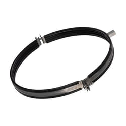 Collier de Serrage - M8/M10 - Ø 250mm - Acier Galvanisé - Joint en Caoutchouc - Noir