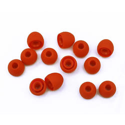 Xcessor CG35366 mousse d'écouteurs Silicone Rouge 14 pièce(s)