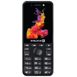 Evelatus Tron Slim Button Téléphone portable avec double caméra radio SIM et lampe de poche longue durée de vie de la batterie Noir
