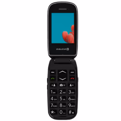 Evelatus Wave 2020, Clapet, Double SIM, 6,1 cm (2.4"), 0,3 MP, 1000 mAh, Noir