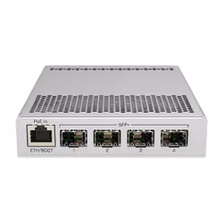 Mikrotik CRS305-1G-4S+IN commutateur réseau Géré Gigabit Ethernet (10/100/1000) Connexion Ethernet, supportant l'alimentation via ce port (PoE) Blanc
