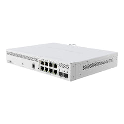 Mikrotik CSS610-8P-2S+IN commutateur réseau Géré Gigabit Ethernet (10/100/1000) Connexion Ethernet, supportant l'alimentation via ce port (PoE) Blanc