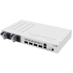 Mikrotik CRS504-4XQ-IN commutateur réseau Géré Fast Ethernet (10/100) Connexion Ethernet, supportant l'alimentation via ce port (PoE) Blanc