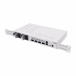 Mikrotik CRS504-4XQ-IN commutateur réseau Géré Fast Ethernet (10/100) Connexion Ethernet, supportant l'alimentation via ce port (PoE) Blanc - Vue supplémentaire 4