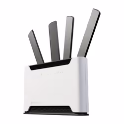 Mikrotik Chateau 5G ax, Wi-Fi 6 (802.11ax), Bi-bande (2,4 GHz / 5 GHz), Ethernet/LAN, 5G, Blanc, Routeur