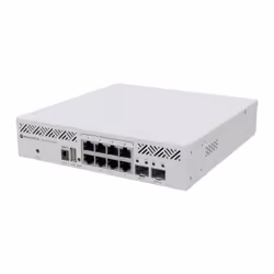 Mikrotik CRS310-8G+2S+IN: L3 Smart Switch, Géré, L3, 2.5G Ethernet (100/1000/2500), Connexion Ethernet, supportant l'alimenta ...