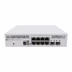Mikrotik CRS310-8G+2S+IN: L3 Smart Switch Géré 2.5G Ethernet (100/1000/2500) Connexion Ethernet, supportant l'alimentation via ce port (PoE) 1U Blanc