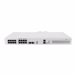 Mikrotik CRS418-8P-8G-2S+RM Cloud Router/Sw L2/L3 Gigabit Ethernet (10/100/1000) Connexion Ethernet, supportant l'alimentation via ce port (PoE) 1U - Vue supplémentaire 2