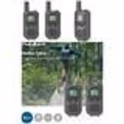 Talkie-Walkie Portée 5 km 8 canaux VOX 2 Appareils Noir Lumière LED