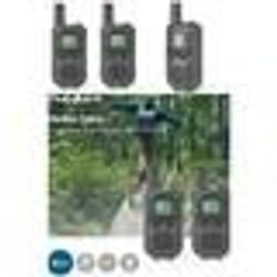 Talkie-Walkie Portée 5 km 8 canaux VOX 2 Appareils Noir Lumière LED
