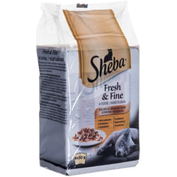 Sheba - fresh fine sachet - nourriture humide pour chat en sauce au poulet et à la dinde