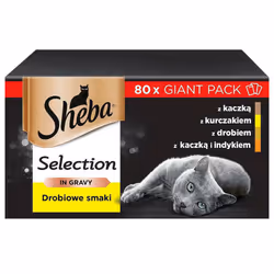 Sheba 4770608257835, Adulte, Poulet, Canard, Volaille, Turquie, 85 g