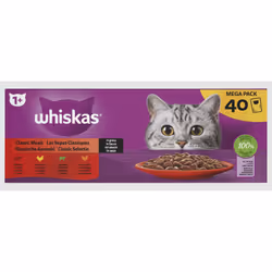 Whiskas 4770608262112, Adulte, Toutes races, Bœuf, Poulet, Mouton, Volaille, 85 g