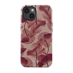 Coque pour iPhone 13 - BURGA - Modèle Tender Kiss - Rouge - Protection Antichocs - Souple