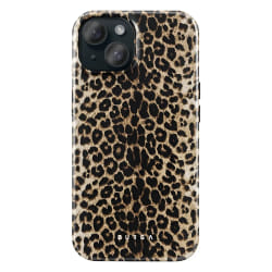 BURGA Player Housse iPhone 15 silicone Marron, Noir