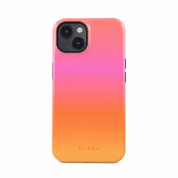 Coque - BURGA - Sunset Club - iPhone 15 - Antichocs - Multicolore - Compatible MagSafe