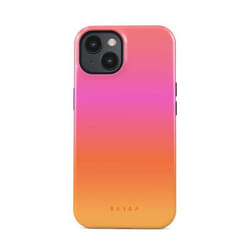 Coque - BURGA - Sunset Club - iPhone 15 - Antichocs - Multicolore - Compatible MagSafe