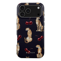 Coque MagSafe - BURGA - Apple iPhone 17 Pro Max - Bleu motif Cougar - Protection renforcée - Plastique