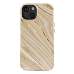 Burga Coque pour iPhone 15 Full Glam Antichoc Sur-mesure Dorée
