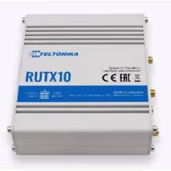 Teltonika RUTX10, Wi-Fi 5 (802.11ac), Bi-bande (2,4 GHz / 5 GHz), Ethernet/LAN, Blanc, Routeur