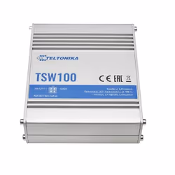 Teltonika TSW100, Gigabit Ethernet (10/100/1000), Connexion Ethernet, supportant l'alimentation via ce port (PoE)