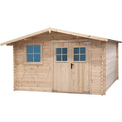 Habitat Et Jardin Abri De Jardin En Bois 14m² "oz" - 388 X 298 X 225 Cm - 28 Mm
