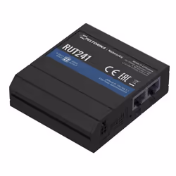 Teltonika RUT241, Routeur de réseau cellulaire, Noir, Aluminium, Plastique, rail DIN, Industriel, Fast Ethernet