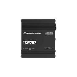 Teltonika TSW202 Géré L2 Gigabit Ethernet (10/100/1000) Connexion Ethernet, supportant l'alimentation via ce port (PoE) Aluminium, Bleu