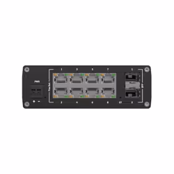 Teltonika TSW202 Géré L2 Gigabit Ethernet (10/100/1000) Connexion Ethernet, supportant l'alimentation via ce port (PoE) Aluminium, Bleu - Vue supplémentaire 5
