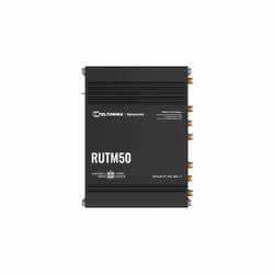 Teltonika RUTM50, Wi-Fi 5 (802.11ac), Bi-bande (2,4 GHz / 5 GHz), Ethernet/LAN, 5G, Noir, Routeur industriel