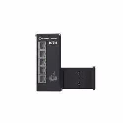 Teltonika NETWORKS TSF010 Flat Ethernet Switch, Non-géré, Fast Ethernet (10/100), Full duplex, DIN rail