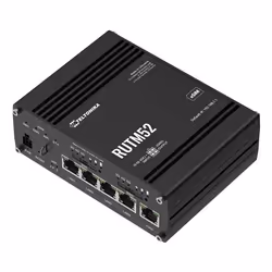 Teltonika RUTM52 routeur sans fil Gigabit Ethernet Bi-bande (2,4 GHz / 5 GHz) 5G Noir - Vue supplémentaire 2