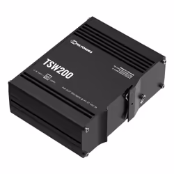 Teltonika TSW200 Non-géré Gigabit Ethernet (10/100/1000) Connexion Ethernet, supportant l'alimentation via ce port (PoE) Noir - Vue supplémentaire 2