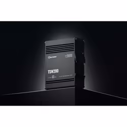 Teltonika TSW200 Non-géré Gigabit Ethernet (10/100/1000) Connexion Ethernet, supportant l'alimentation via ce port (PoE) Noir - Vue supplémentaire 6