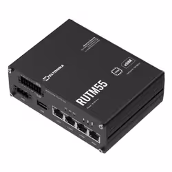 Teltonika 5G industrial router with RS232/485 routeur sans fil Gigabit Ethernet Bi-bande (2,4 GHz / 5 GHz) Noir - Vue supplémentaire 3