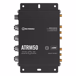 Teltonika ATRM50 5G Router for Transportation, Ultra-High Cellular Speeds, M12 CONNECTORS, DUAL SIM & eSIM, EN 45545-2 and EN 50155, PSU not included routeur sans fil Gigabit Ethernet Bi-bande (2,4 GHz / 5 GHz) Noir - Vue supplémentaire 8