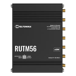 Teltonika RUTM56 routeur sans fil Gigabit Ethernet Bi-bande (2,4 GHz / 5 GHz) 5G Noir