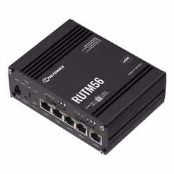 Teltonika RUTM56 routeur sans fil Gigabit Ethernet Bi-bande (2,4 GHz / 5 GHz) 5G Noir - Vue supplémentaire 2