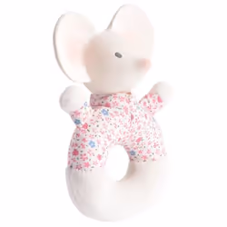 TIKIRI Meiya the Mouse, Garçon/Fille, Coton, Caoutchouc, Rose, Blanc