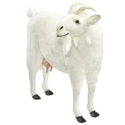 HANSA Peluche Géante Chèvre Blanche